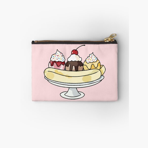Item preview, Banana Split Ice Cream Sundae Watercolor designed and sold by Magnolia Valley Art.