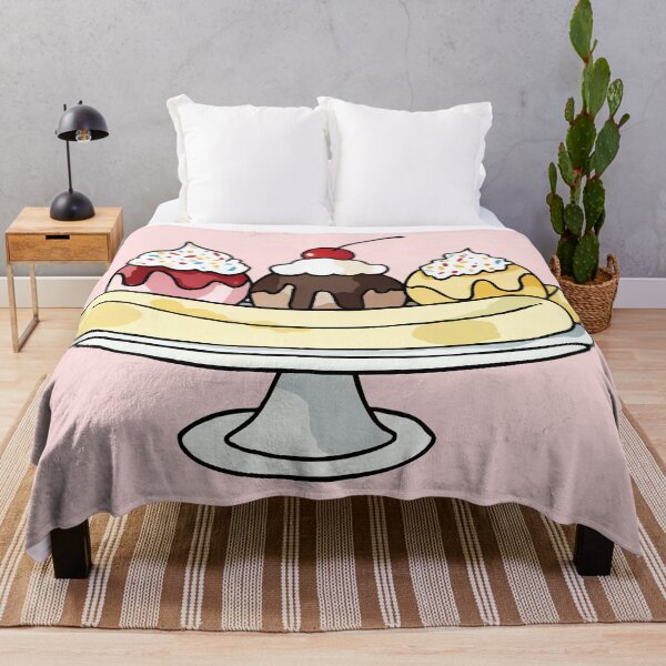 Item preview, Banana Split Ice Cream Sundae Watercolor designed and sold by Magnolia Valley Art.