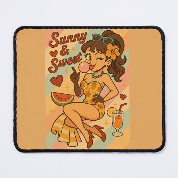 Item preview, Fun and Sweet Summer Pin-up designed and sold by JonelleTshirts.