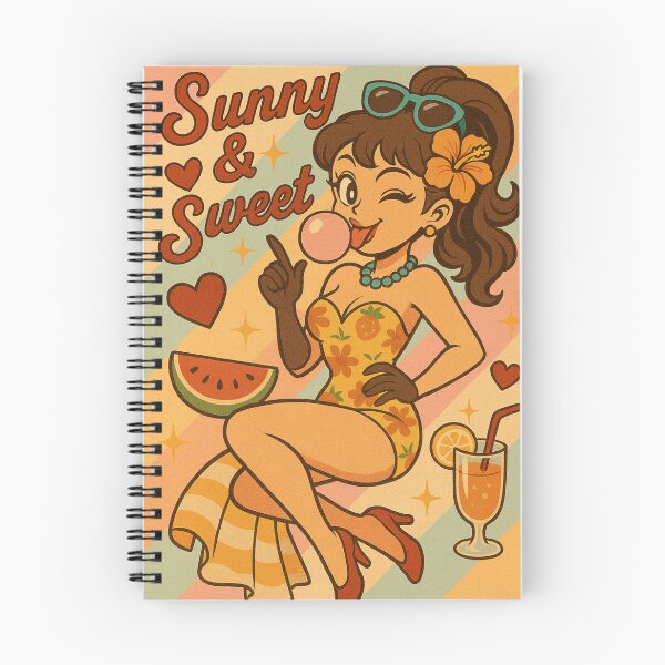 Item preview, Fun and Sweet Summer Pin-up designed and sold by JonelleTshirts.