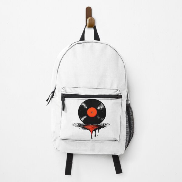 Aperçu de l'œuvre Disque vinyle fondu avec Red Center Dark Music Art créée et vendue par ArtfulWeave.
