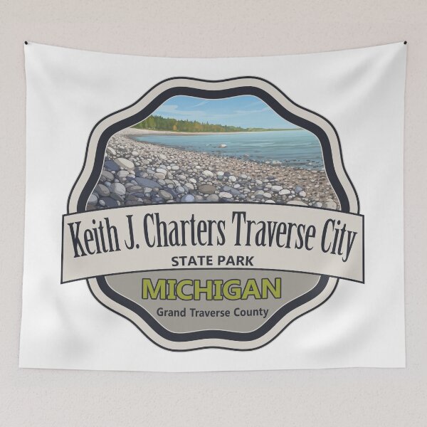 Item preview, Keith J. Charters Traverse City State Park, Grand Traverse County, Michigan designed and sold by Wanderful-roads.