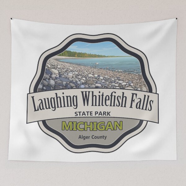 Item preview, Laughing Whitefish Falls State Park, Alger County, Michigan designed and sold by Wanderful-roads.