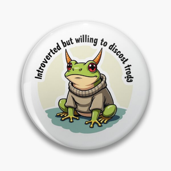 Item preview, Cute Horned Frog Sticker — Funny Kawaii Frog Decal designed and sold by FalistY.