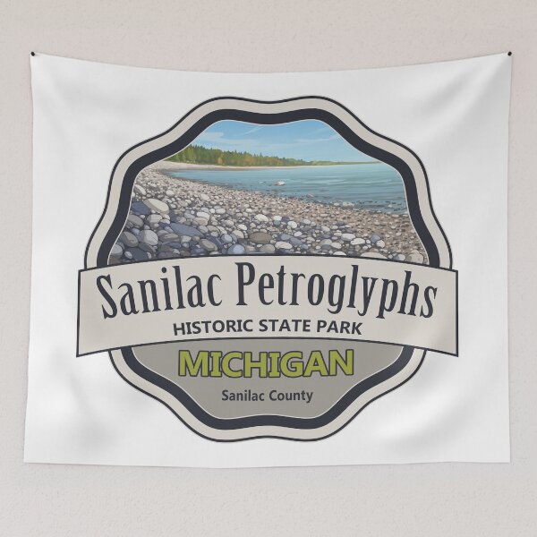 Item preview, Sanilac Petroglyphs Historic State Park, Sanilac County, Michigan designed and sold by Wanderful-roads.