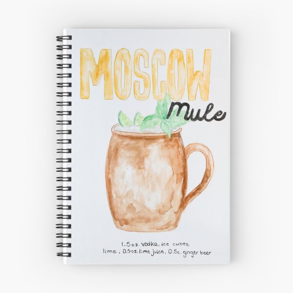 Item preview, Moscow Mule Cocktail Watercolor designed and sold by RaynaElizaCreatives.