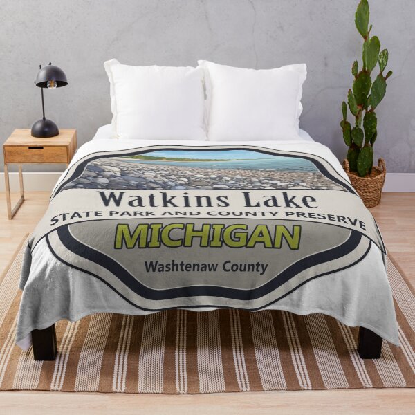 Item preview, Watkins Lake State Park and County Preserve, Washtenaw County, Michigan designed and sold by Wanderful-roads.