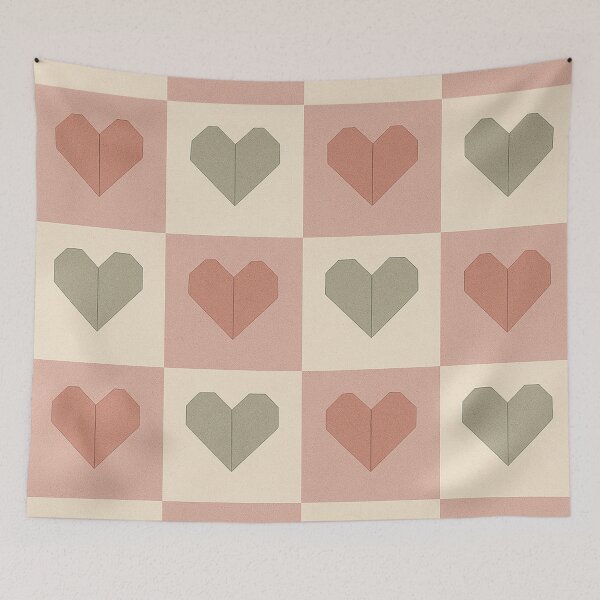 Item preview, Geometric Origami Heart Pattern designed and sold by Owcomm.