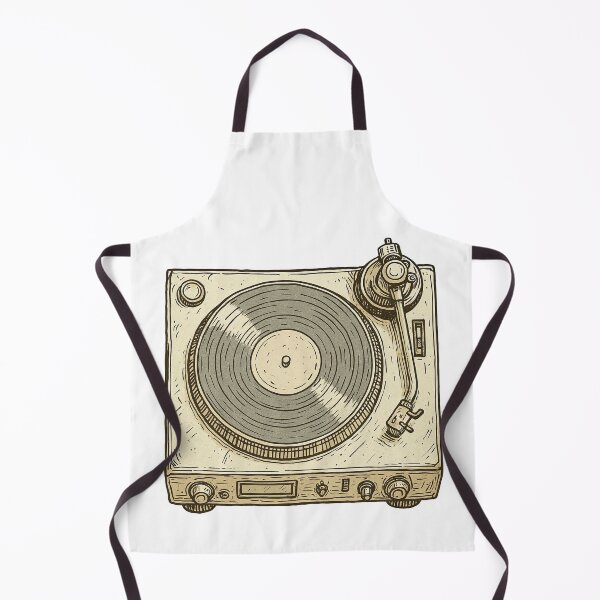 Item preview, Vintage Turntable Record Player Retro Music Art designed and sold by ArtfulWeave.