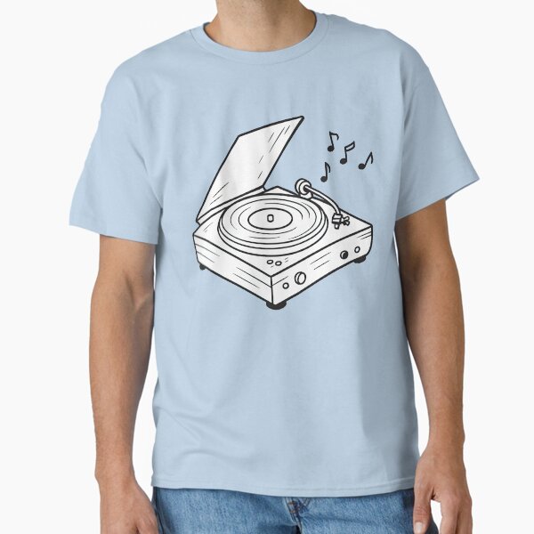 Item preview, Turntable Record Player Line Art Minimalist Design designed and sold by ArtfulWeave.