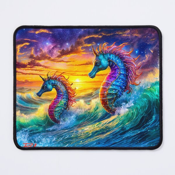 Item preview, Galaxy Sea Horses Design By Rich AMeN Gill designed and sold by RichAMeNGill.