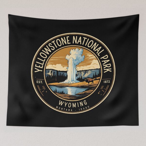 Item preview, Yellowstone National Park - US  designed and sold by GoodOldVintage.
