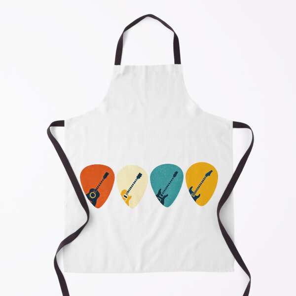 Item preview, Guitar Picks with Guitar Silhouette Vintage Design designed and sold by ArtfulWeave.