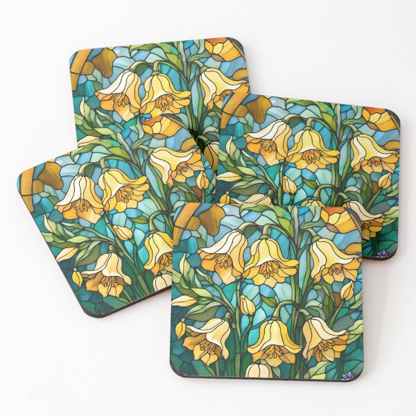 Item preview, Yellow Bellflowers designed and sold by Ciervo Primavera.