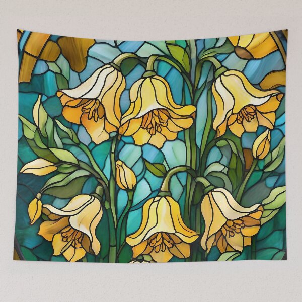 Item preview, Yellow Bellflowers designed and sold by Ciervo Primavera.