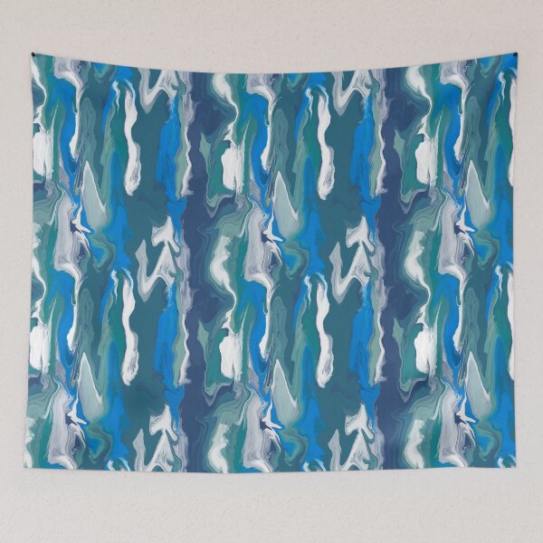 Item preview, Retro Blue Marble Pattern designed and sold by missdebi27.