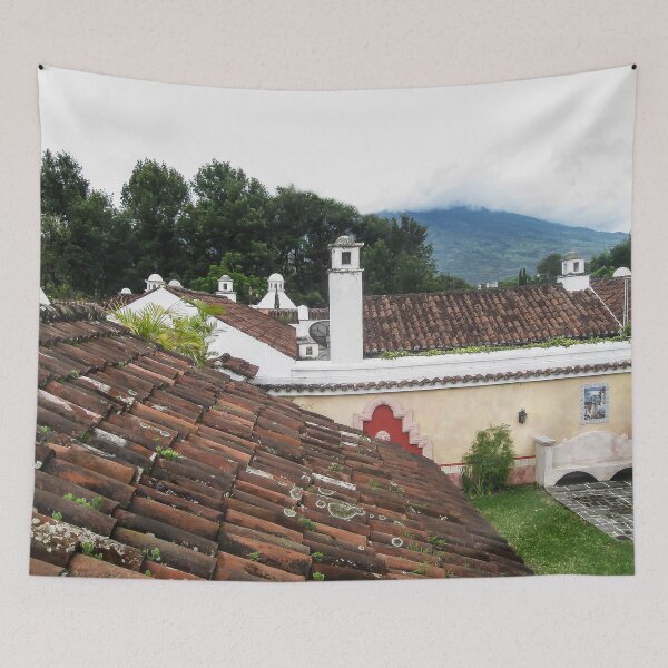 Item preview, Volcano View From Rooftop in Guatemala designed and sold by heatherfriedman.