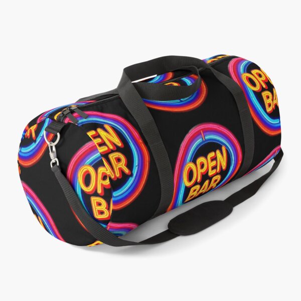 Item preview, Vintage psychedelic Neon "OPEN BAR" inside a circle. designed and sold by Giulivo Store Graphic.