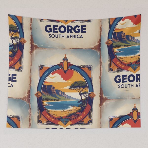 Item preview, George South Africa Vintage Travel Tourism designed and sold by TravelersGems.