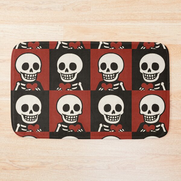 Item preview, Skeleton Heart Goth Pattern designed and sold by Owcomm.