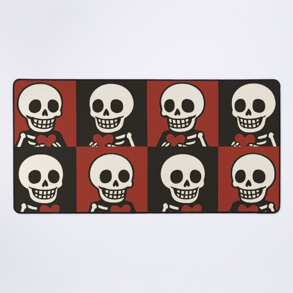 Item preview, Skeleton Heart Goth Pattern designed and sold by Owcomm.