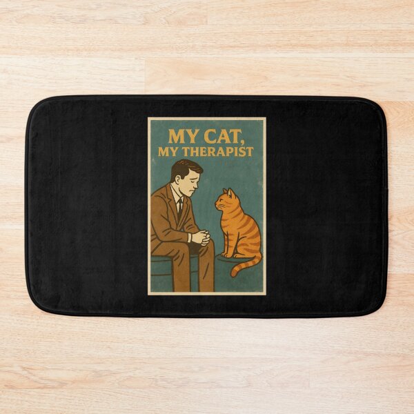 Item preview, My Cat, My Therapist – Vintage Edition designed and sold by ALITOPRINCE.
