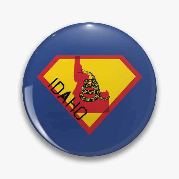 Item preview, IDAHOAN  SHIELD - Freedom Is The Superpower -  Gadsden Snake Flag - Dont Tread On Me SUPERHERO IDAHO spellout design designed and sold by pelagio.