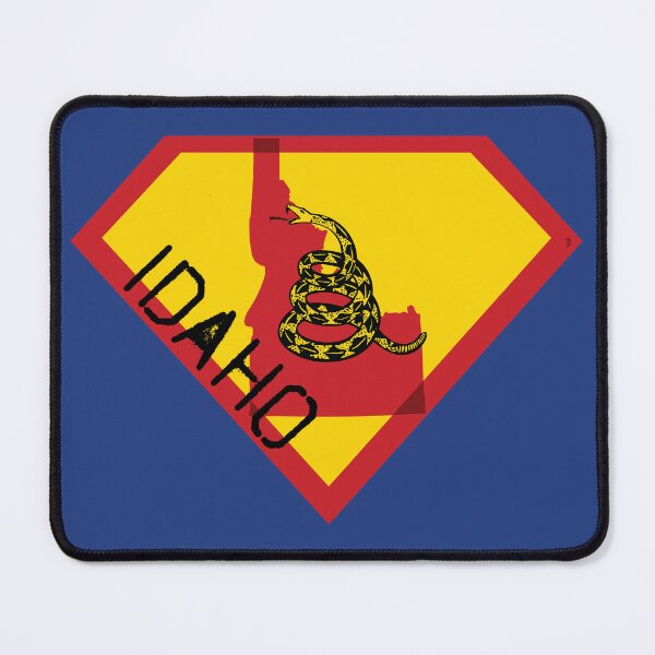 Item preview, IDAHOAN  SHIELD - Freedom Is The Superpower -  Gadsden Snake Flag - Dont Tread On Me SUPERHERO IDAHO spellout design designed and sold by pelagio.