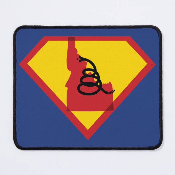 Item preview, IDAHOAN  Shield - Freedom Is The Superpower - Modern Gadsden Snake Flag - Dont Tread On Me SUPERHERO IDAHO  design designed and sold by pelagio.