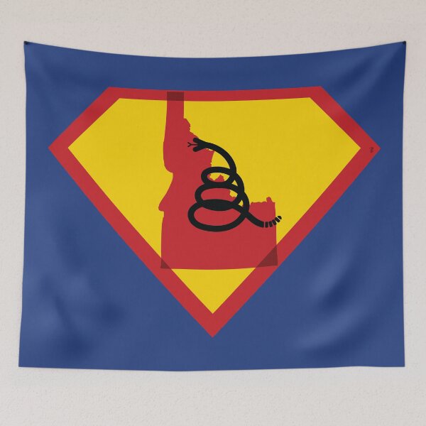 Item preview, IDAHOAN  Shield - Freedom Is The Superpower - Modern Gadsden Snake Flag - Dont Tread On Me SUPERHERO IDAHO  design designed and sold by pelagio.