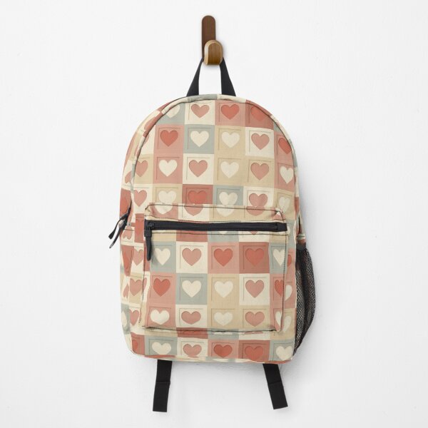 Item preview, Soft Tones Heart Grid Pattern designed and sold by Owcomm.