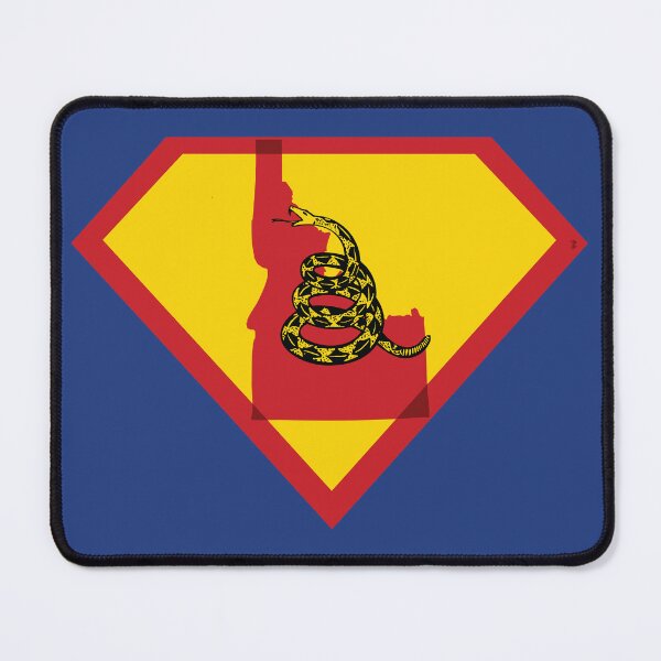 Item preview, IDAHOAN SHIELD - Freedom Is The Superpower - Gadsden Snake Flag - Dont Tread On Me SUPERHERO IDAHO design designed and sold by pelagio.