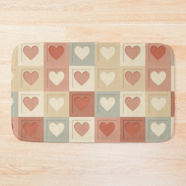 Item preview, Soft Tones Heart Grid Pattern designed and sold by Owcomm.