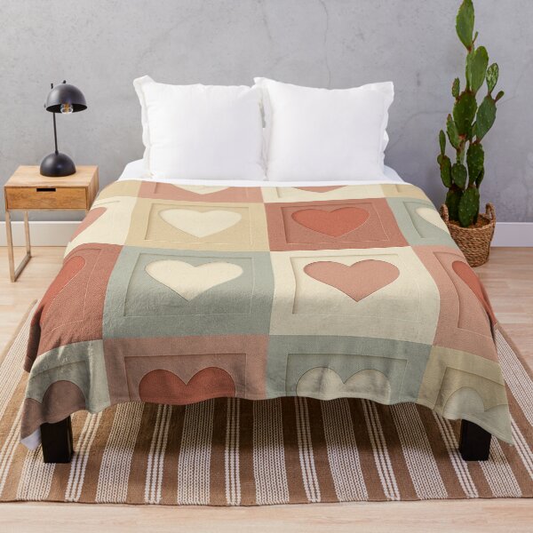 Item preview, Soft Tones Heart Grid Pattern designed and sold by Owcomm.