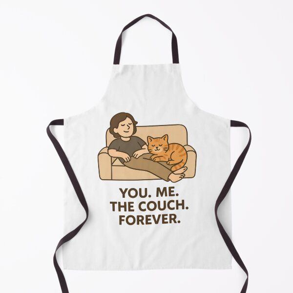 Item preview, You. Me. The Couch. Forever. – Minimalist Cat Love designed and sold by ALITOPRINCE.