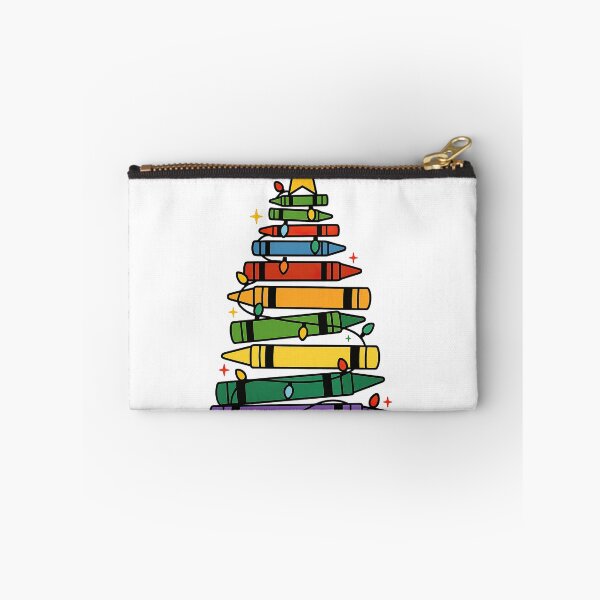 Item preview, Crayon Christmas Tree Rainbow Teacher Art Design designed and sold by ArtfulWeave.