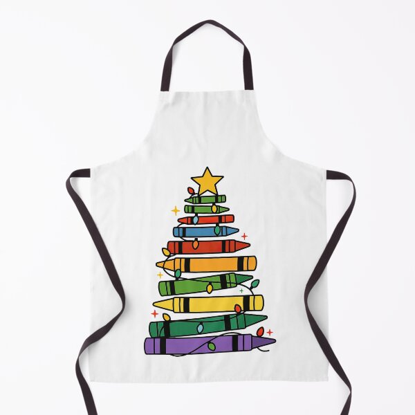Item preview, Crayon Christmas Tree Rainbow Teacher Art Design designed and sold by ArtfulWeave.