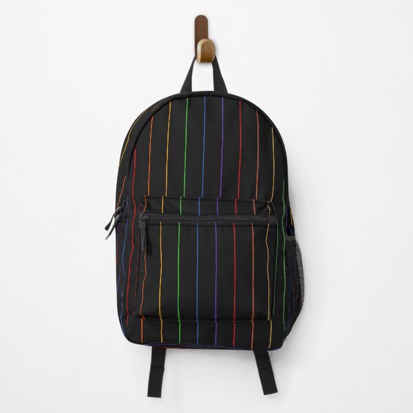 Item preview, Pinstripe Rainbow (Black Background) designed and sold by IKDG.