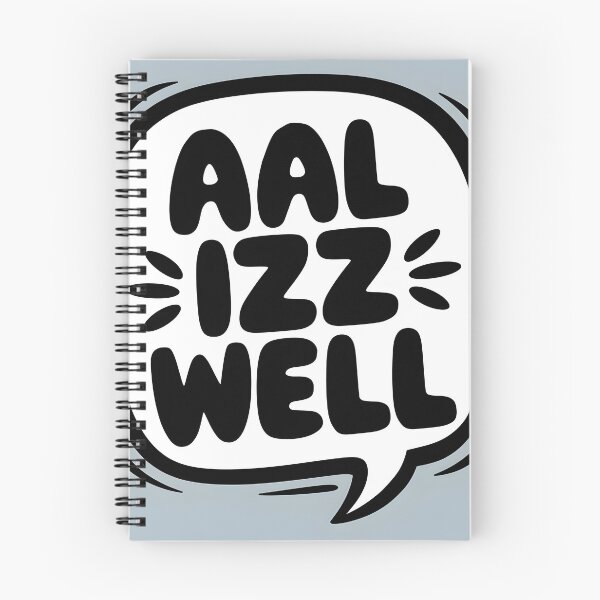 Item preview, Aal Izz Well – Comfort Phrase in Text Bubble Design designed and sold by EmeraldeaArt.