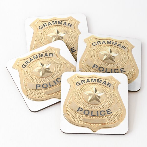 Item preview, Grammar Police badge designed and sold by Oqueartecura.