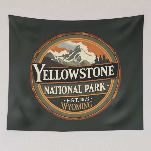 Item preview, Yellowstone National Park - US  designed and sold by GoodOldVintage.