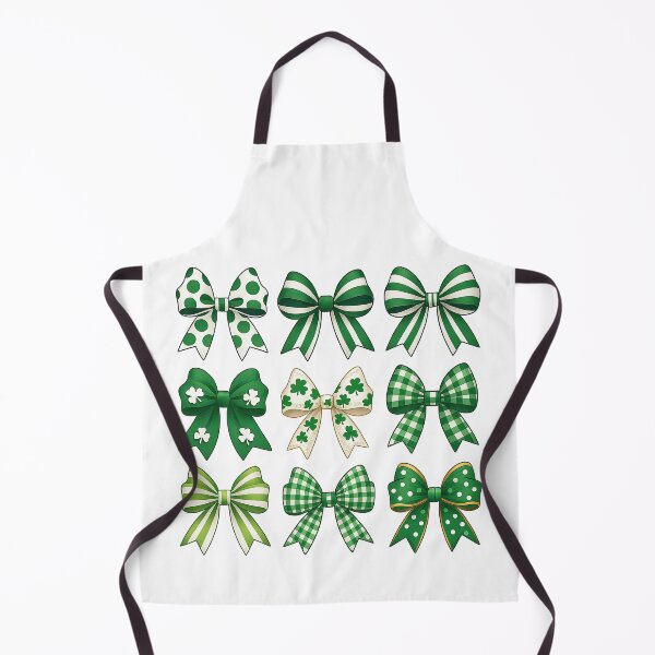 Item preview, Green Shamrock and Striped Bows St Patrick’s Day Collection designed and sold by ArtfulWeave.