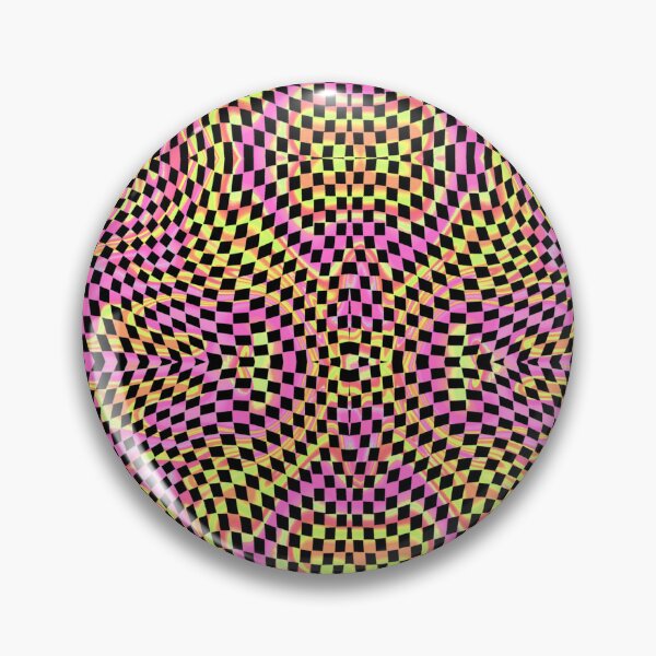 Item preview, Disco Ball Holographic Iridescent Reflective Optical Illusion Check Pattern  designed and sold by FestDrip.