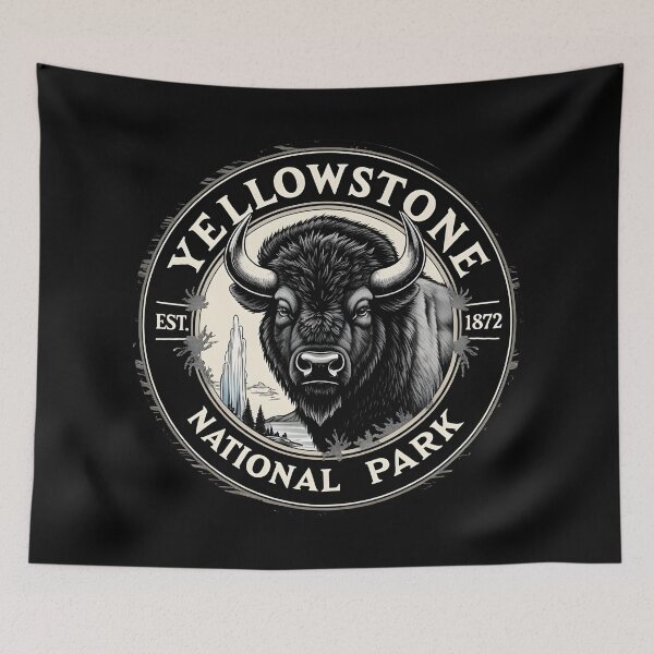 Item preview, Yellowstone National Park - US  designed and sold by GoodOldVintage.