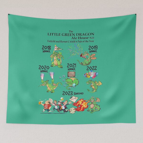 Item preview, Little Green Dragon Pub (Black Text) designed and sold by Spyinthesky.