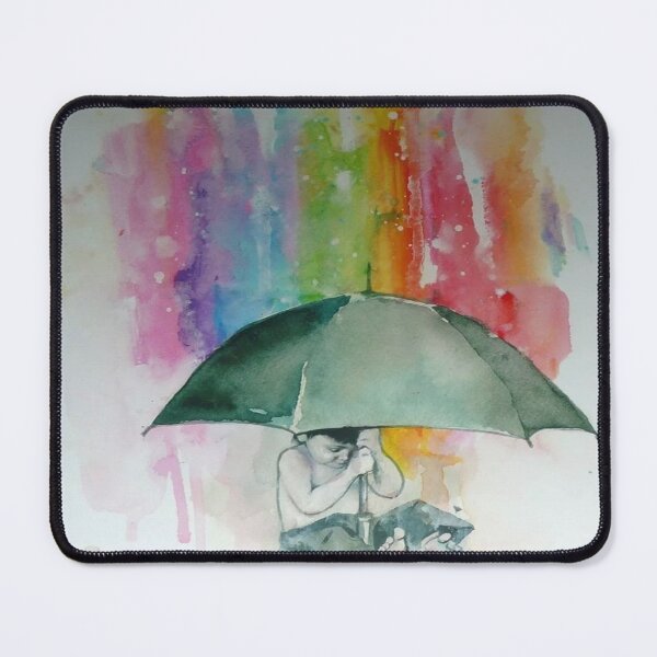 Item preview, Lora Zombie 'Umbrella Boy' Print Hand Signed in Silver pen by The Artist designed and sold by TrueDesigns01.