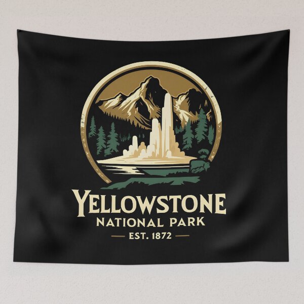 Item preview, Yellowstone National Park - US  designed and sold by GoodOldVintage.