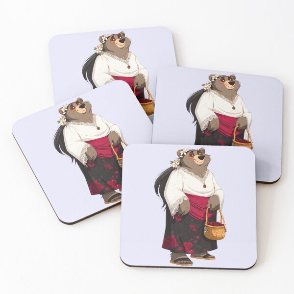 Item preview, Blossom Gatherer Bear designed and sold by MYTHIC PEEL STICKERS.