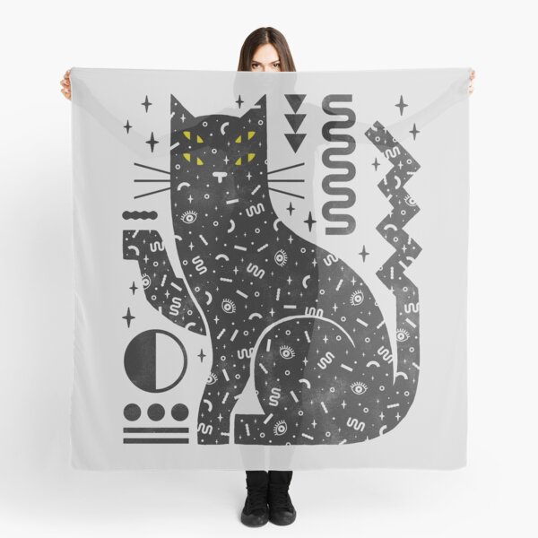 Black Cat Scarves Redbubble - skelly cat roblox