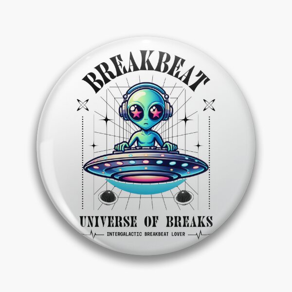 Item preview, BREAKBEAT  - Alien Ufo Decks (Black) designed and sold by Discothreadz.